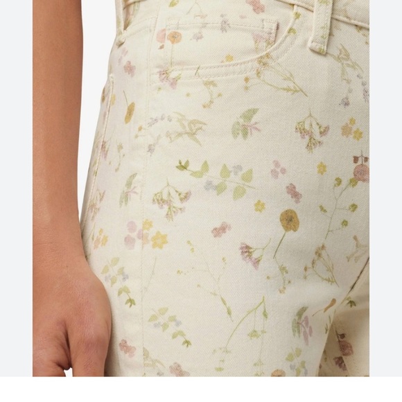 NEW Joe's Jeans The Scout Flower In Your Pocket Floral cropped cream jeans, 29 - Picture 3 of 13
